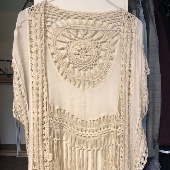 Sweaters - Cream Boho Cardigan Sweaters - Cream Boho Cardigan